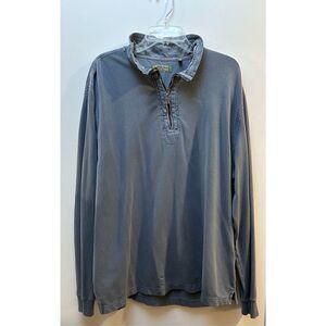 True Grit men’s light blue long sleeve pullover 1/4 zip size XL.  #26-0687